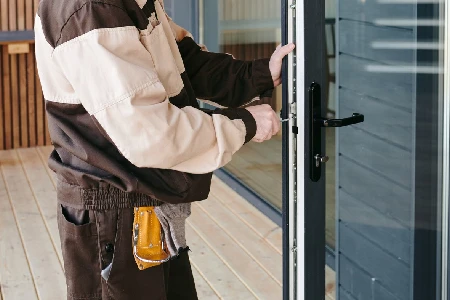 Cleaning And Polishing Glass Door Installation in Tampa, FL